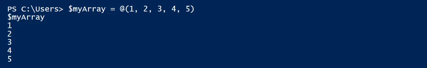 Arrays in PowerShell