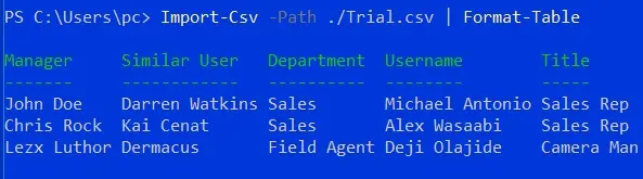 PowerShell Format-Table