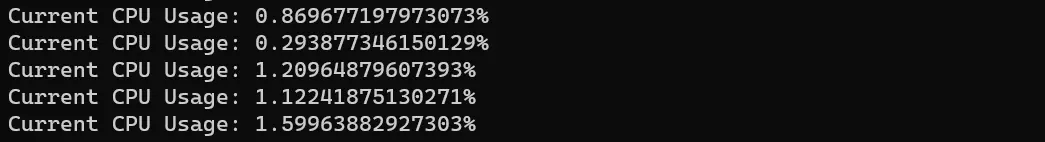 porcentagem de memória do powershell