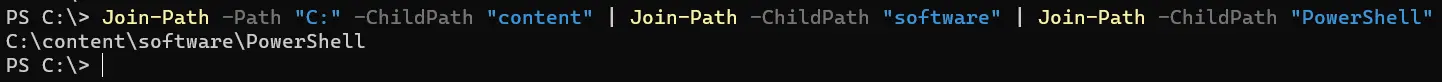powershell 连接路径 - 输出 2