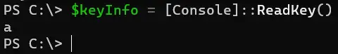 powershell premi un tasto per continuare - output 2