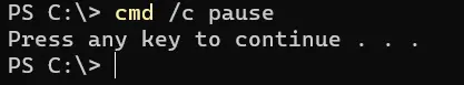 powershell press any key to continue - output 5