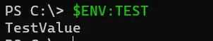 powershell aggiorna le variabili di ambiente - output 2