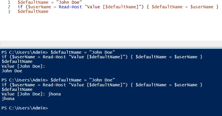 read host conditional 3