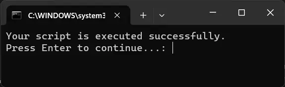 Führen Sie ein PowerShell-Skript aus einer Batch-Datei aus - Ausgabe 4