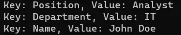 usa il simbolo @ in powershell - output 2