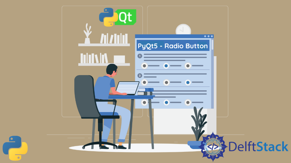 PyQt5 教程 - 單選按鈕