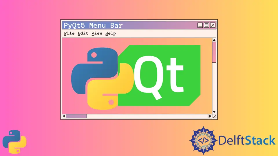 PyQt5 튜토리얼-MenuBar