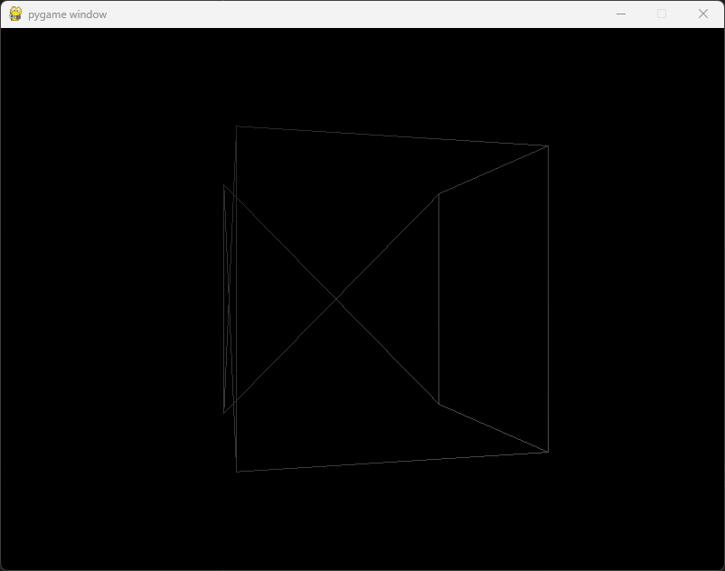 Pygame Creating a Basic 3D Cube