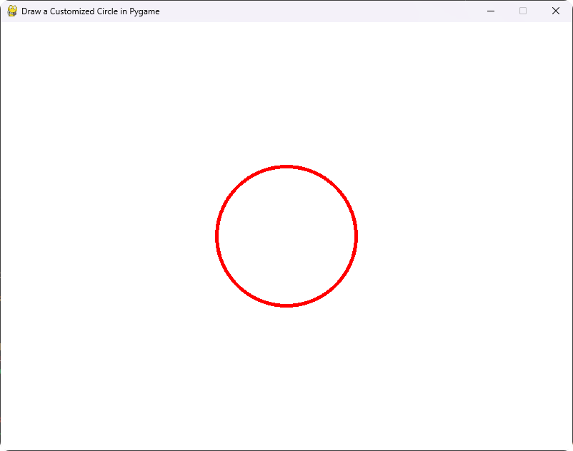 Draw a Circle in Pygame - Customizing Circle Properties