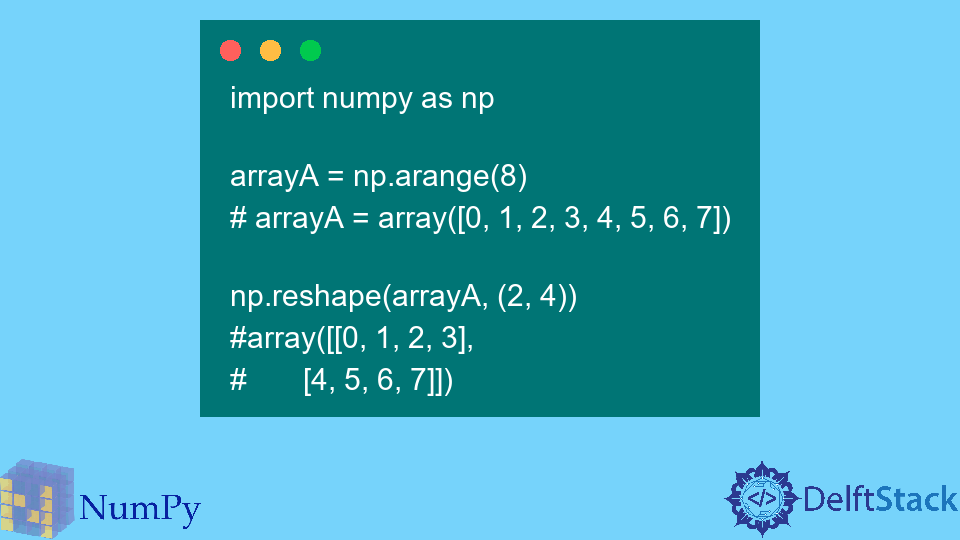 NumPy Tutorial-NumPy 어레이 재구성 및 크기 조정
