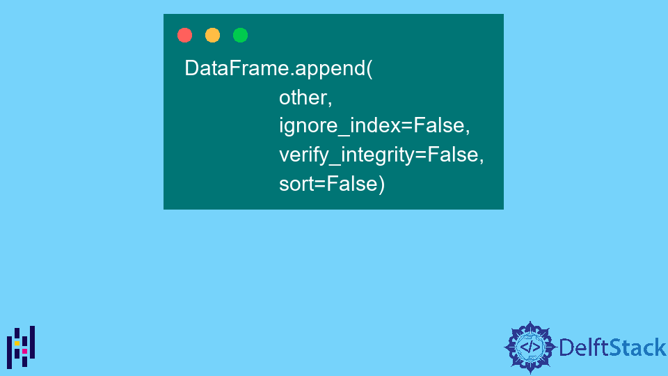 Pandas DataFrame DataFrame.append() Function