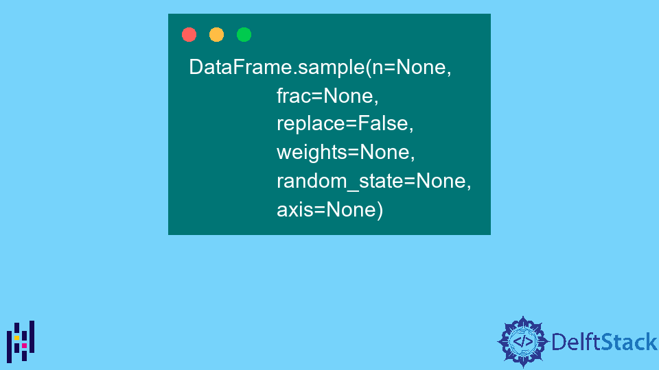 Pandas DataFrame DataFrame.sample() Function