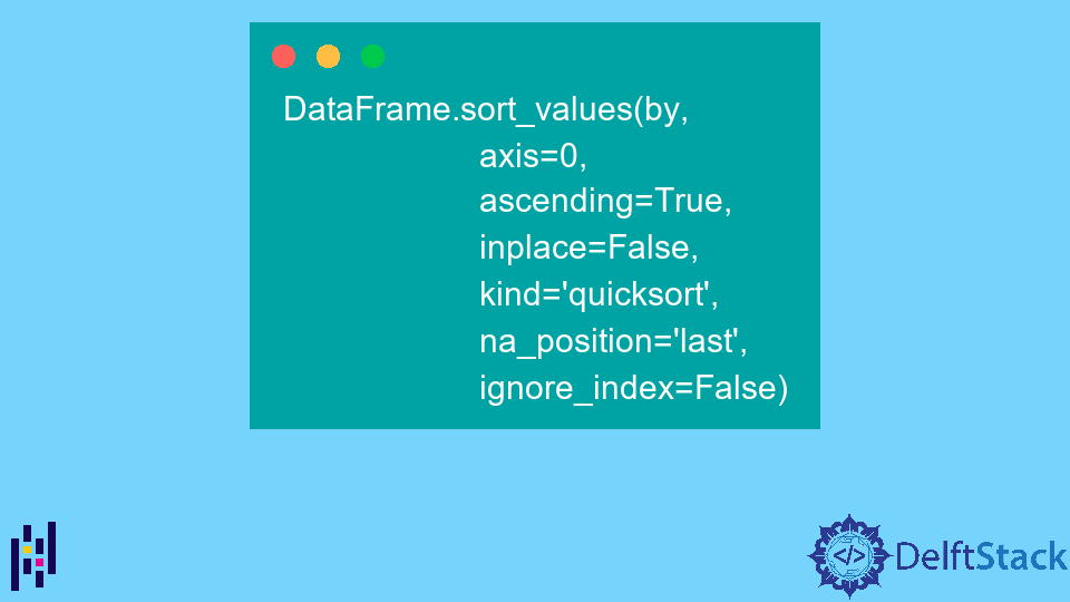 Pandas DataFrame DataFrame.sort_values() Function
