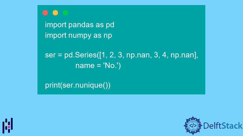 Pandas Serie Serie.nunique() Funktion