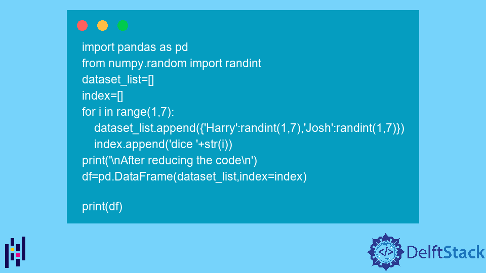 Create a Pandas Dataframe From a List of Dictionary
