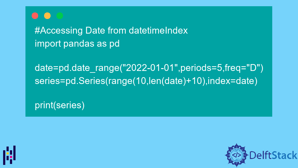 DatetimeIndex.date in Pandas