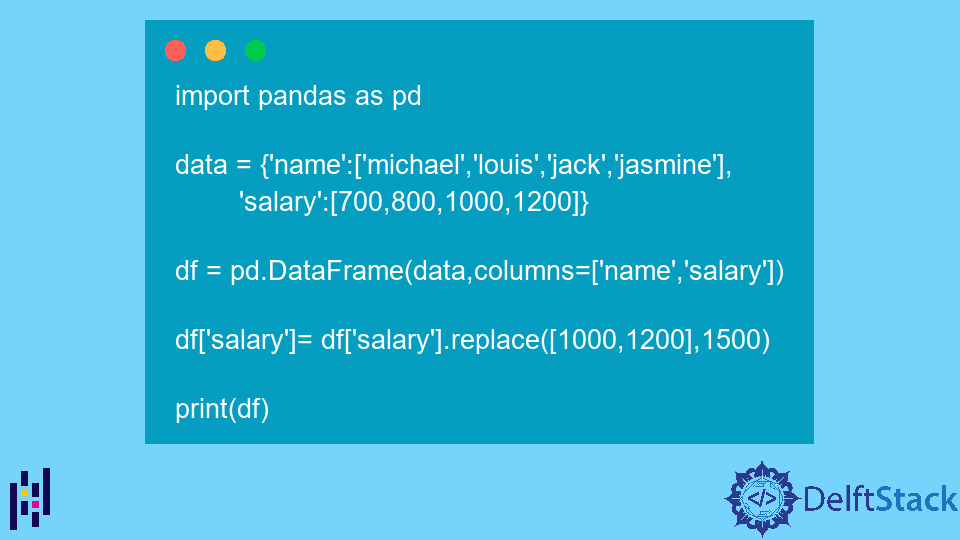 Replace Column Values in Pandas DataFrame