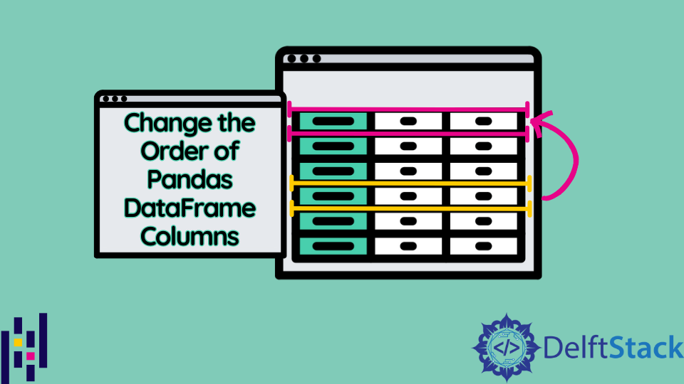 Pandas Dataframe 열의 순서를 변경하는 방법 | Delft Stack