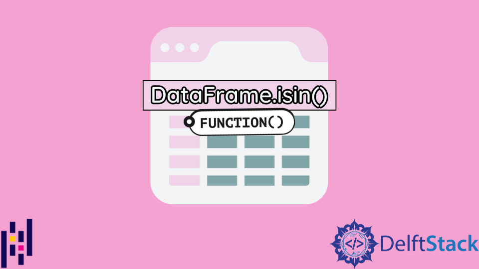 Función Pandas DataFrame DataFrame.isin()