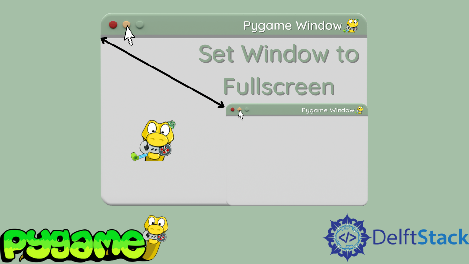 Establecer ventana a pantalla completa en Pygame