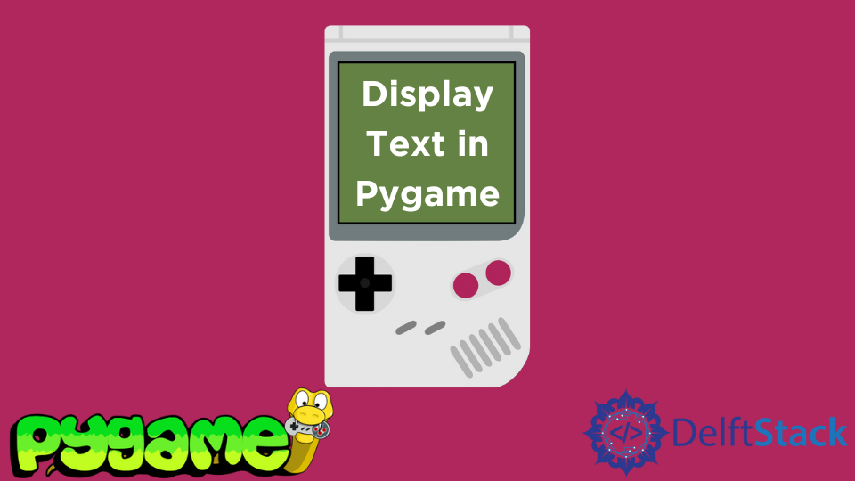 Display Text in Pygame