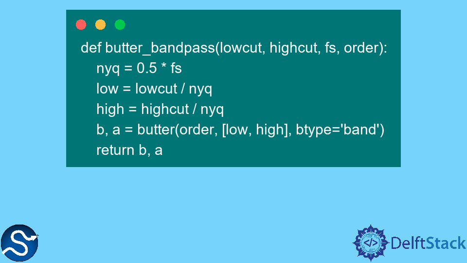 SciPy signal.butter