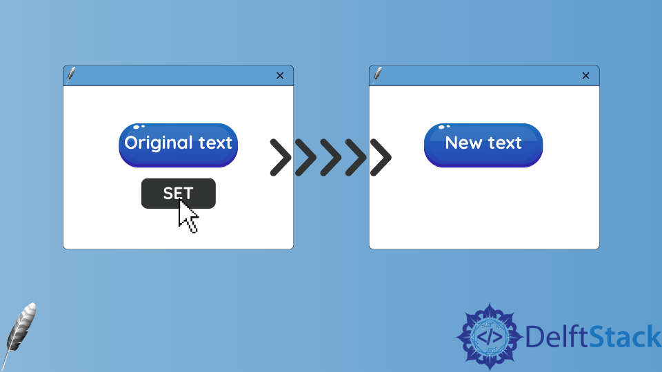 Как задать текст виджета для ввода текста с помощью кнопки A