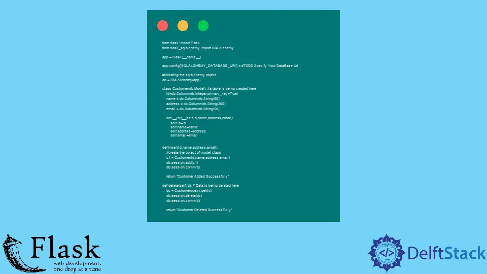 How to Delete a Record in Flask SQLAlchemy