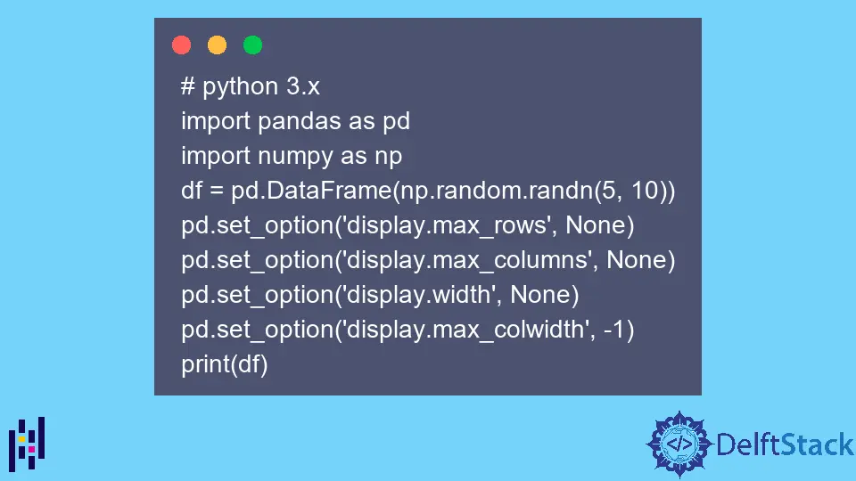 Como Imprimir com Pretty uma Série de Pandas/DataFrame Inteiro