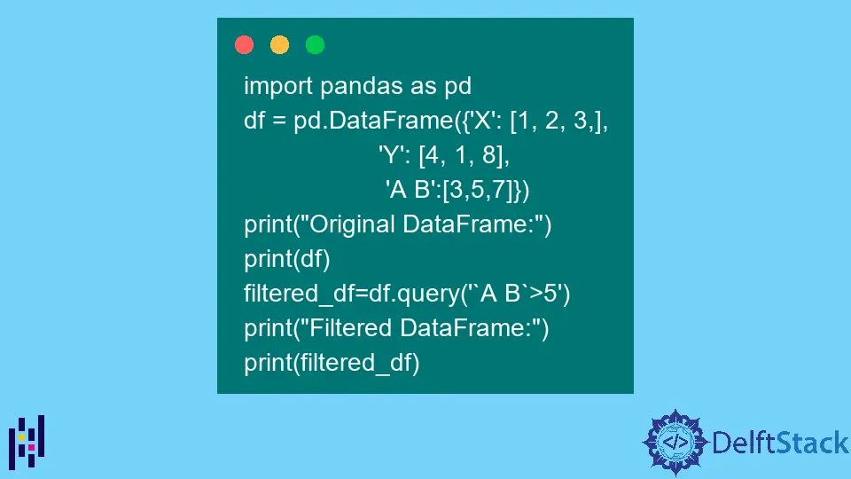 Pandas DataFrame DataFrame.query() 함수