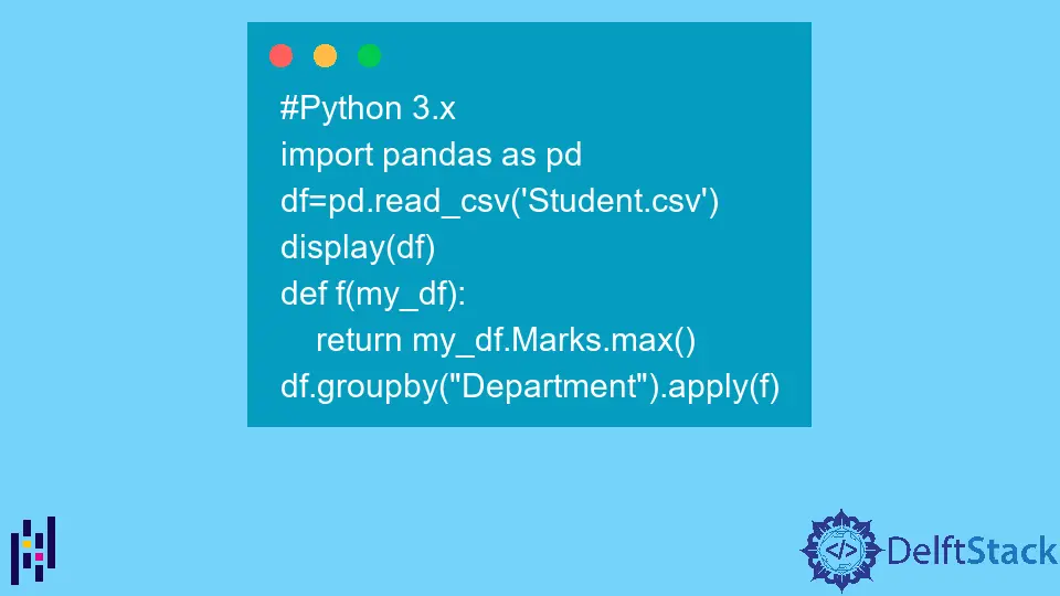 How to Apply Transform With Groupby in Pandas