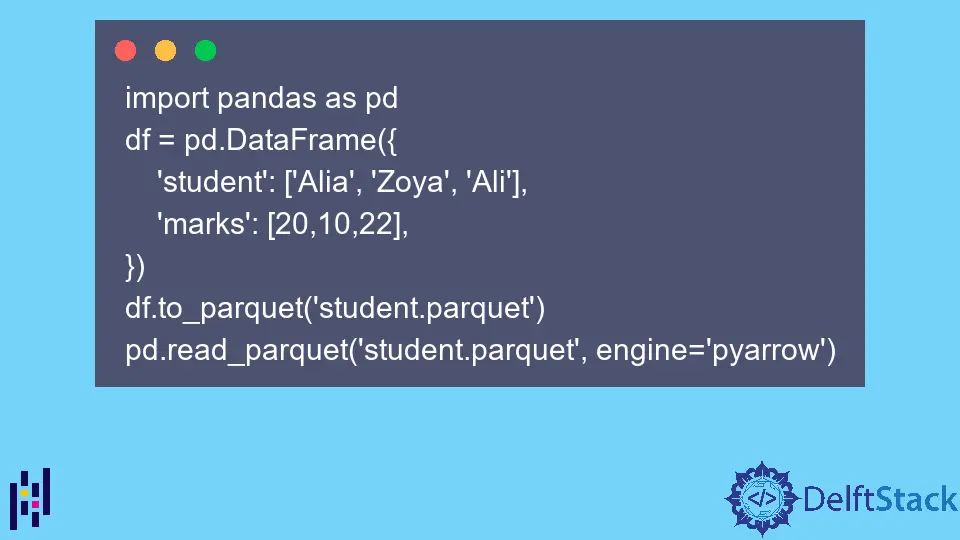 Pandas DataFrame으로 Parquet 파일 읽기