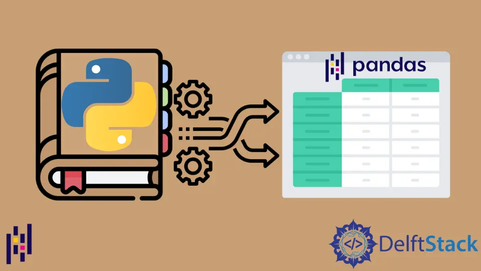 Converti il dizionario Python in Pandas DataFrame