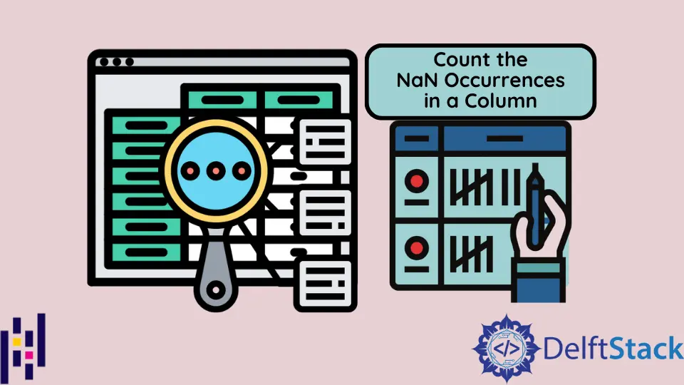 如何計算 Pandas Dataframe 列中的 NaN 出現的次數