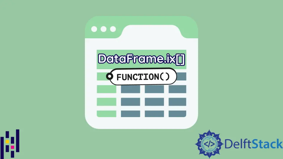 Pandas DataFrame.ix[] Fonction