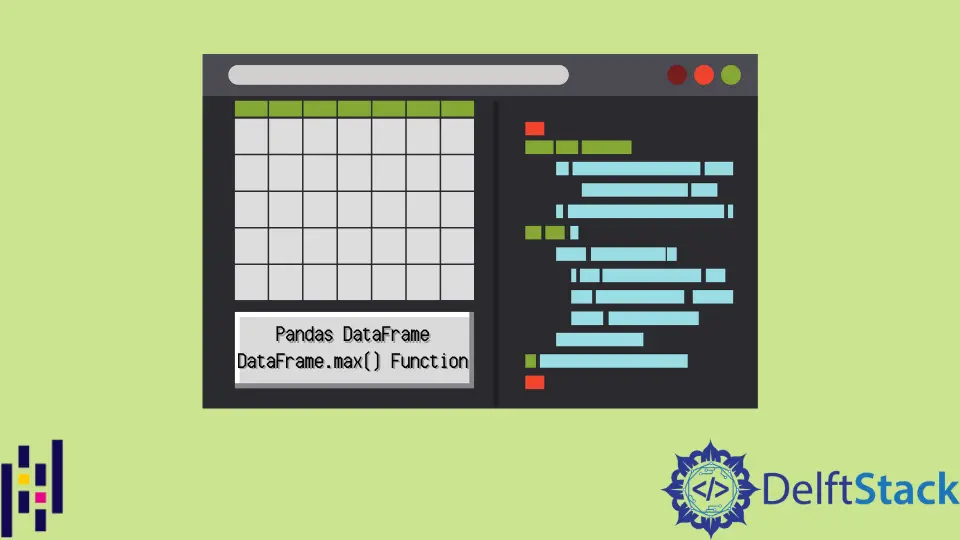 Pandas DataFrame DataFrame.max() Function