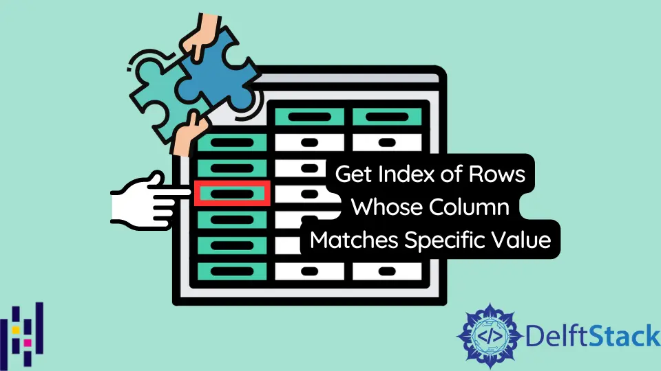 How to Get Index of Rows Whose Column Matches Specific Value in Pandas