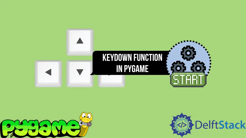 KEYDOWN Function in Pygame