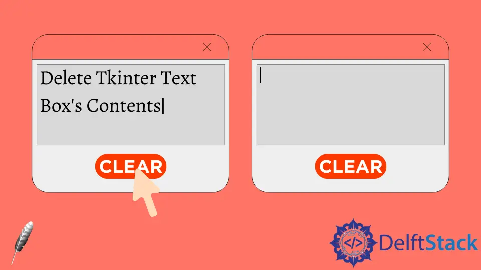 Wie man den Inhalt von Tkinter-Textfeldern löscht