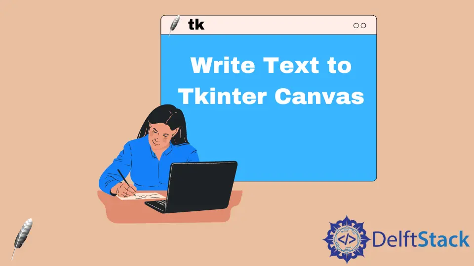 Tkinter キャンバステキスト