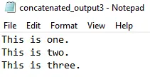 Concatenate Files - Output 5