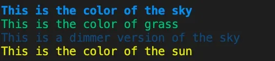 Output di testo colorato in Python con colorma