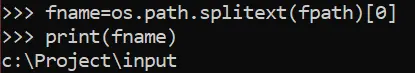 在 Python 中使用 os.path.splittext 从文件路径中查找文件名