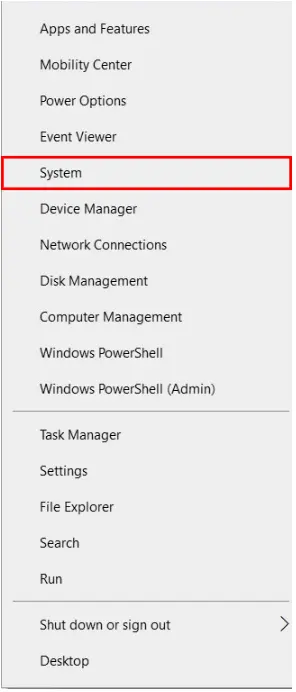Searching system in windows setting