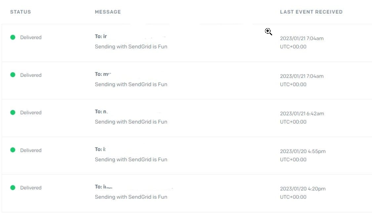 Use SendGrid API key to send multiple emails 1