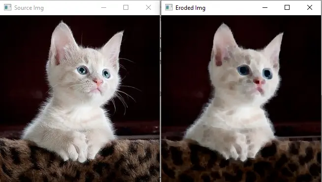 Use The erode() Function to Erode an Image in OpenCV