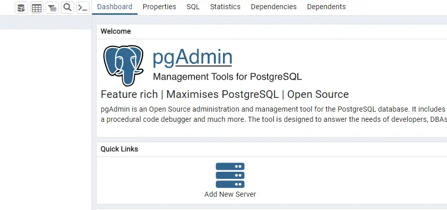 Add New Server in pgAdmin
