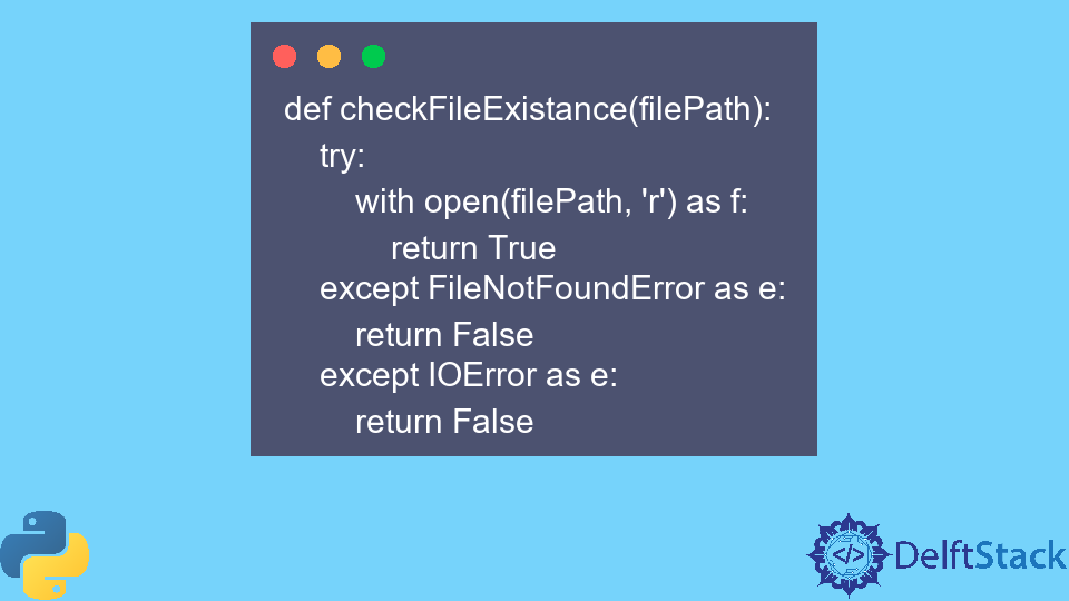 Check if a File Exists in Python