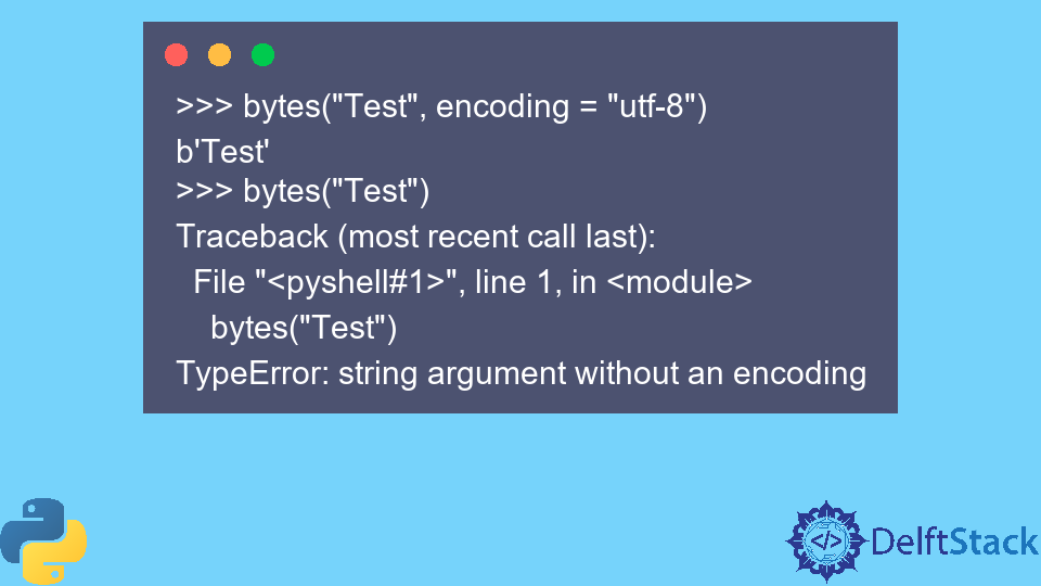 Convert String to Bytes in Python